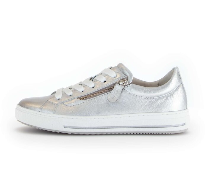 Gabor Sneaker Low Silber - Effektleder