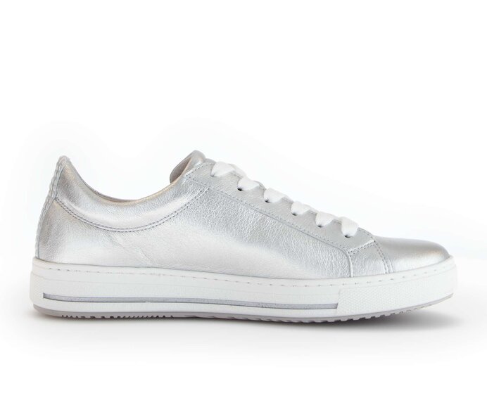 Gabor Sneaker Low Silber - Effektleder