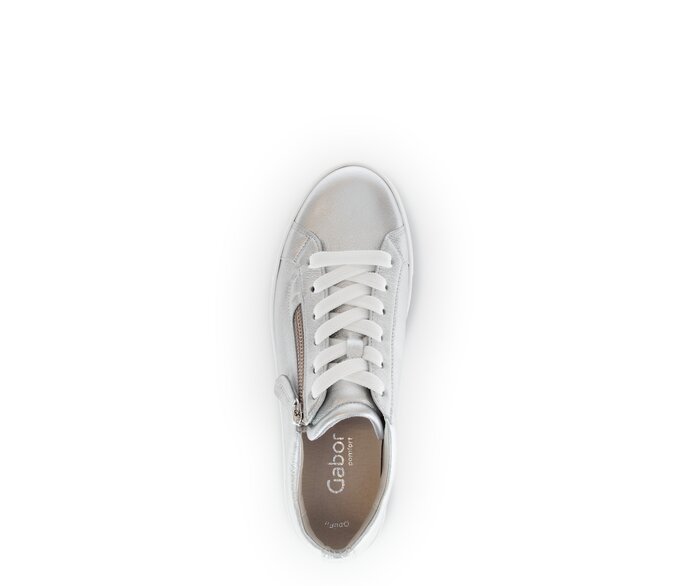 Gabor Sneaker Low Silber - Effektleder