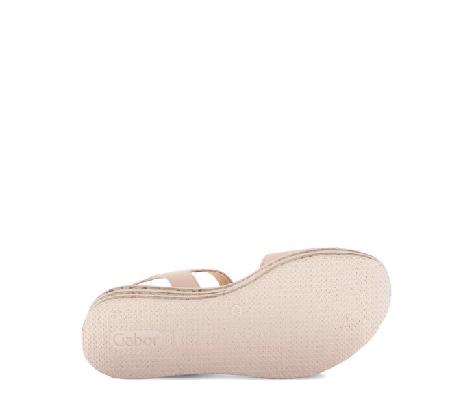 Gabor Plateau Sandale Rosa - Materialmix Leder
