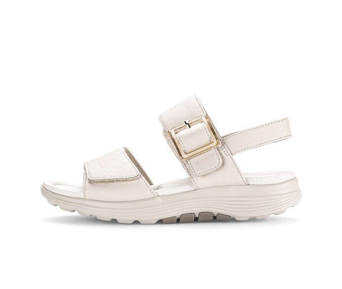 Gabor Trekkingsandale Creme - Glattleder