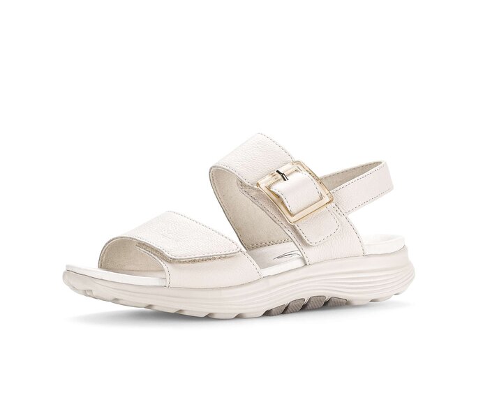 Gabor Trekkingsandale Creme - Glattleder