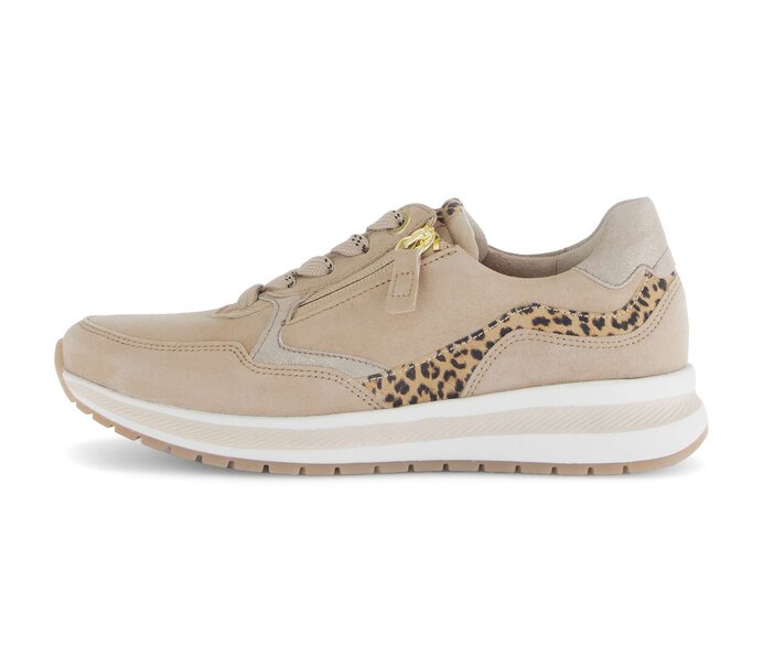 Gabor Sneaker Low Beige - Materialmix Leder
