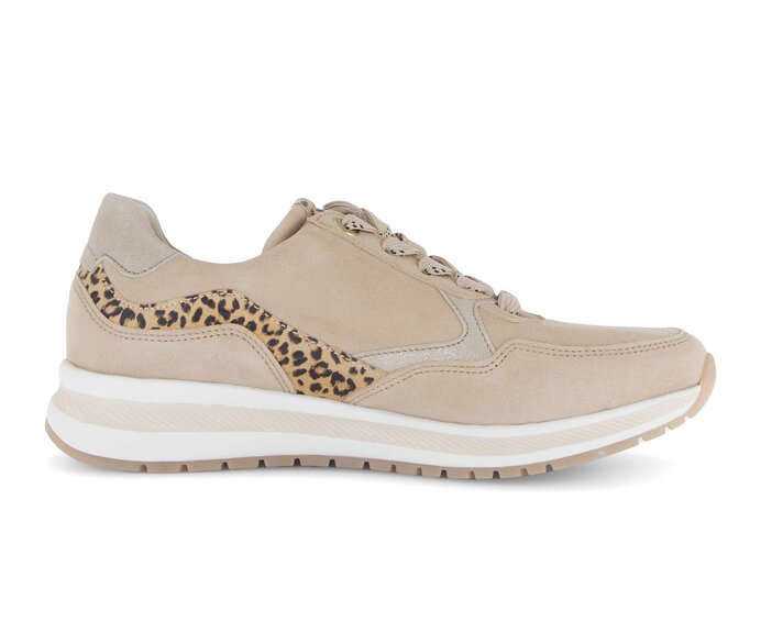 Gabor Sneaker Low Beige - Materialmix Leder
