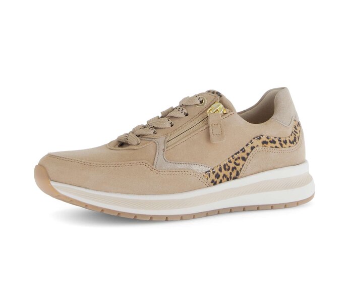 Gabor Sneaker Low Beige - Materialmix Leder