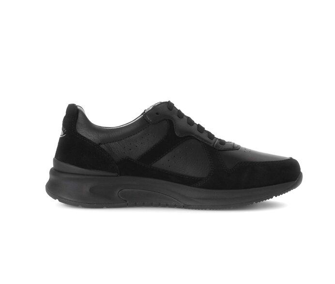 Gabor Rollingsoft Sneaker Low Schwarz - Materialmix Leder