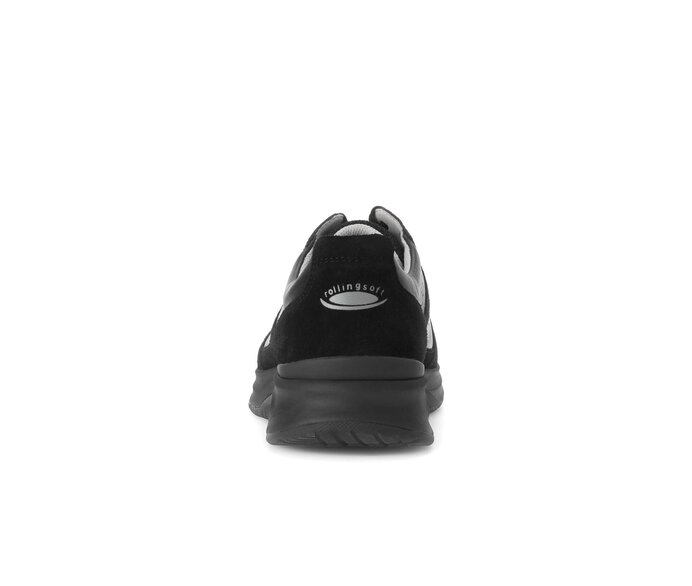 Gabor Rollingsoft Sneaker Low Schwarz - Materialmix Leder