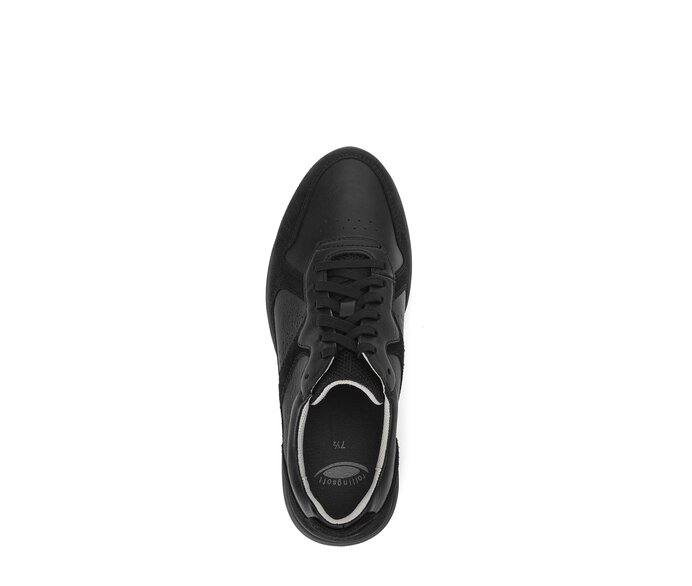 Gabor Rollingsoft Sneaker Low Schwarz - Materialmix Leder