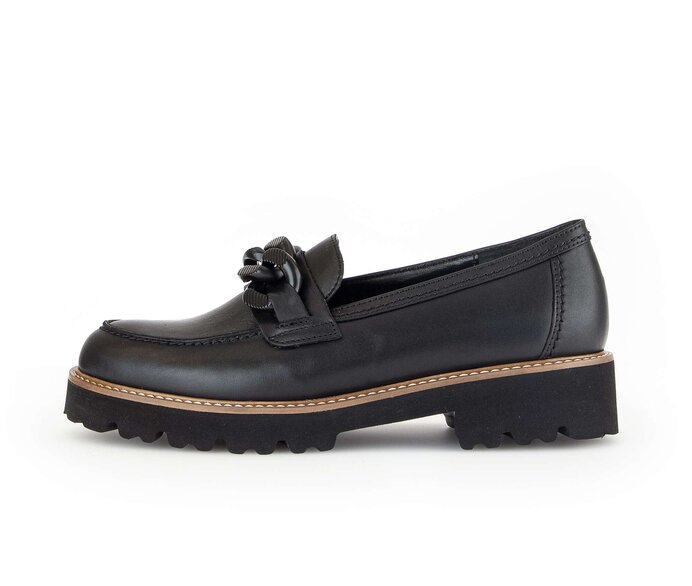 Gabor Loafer Schwarz - Glattleder