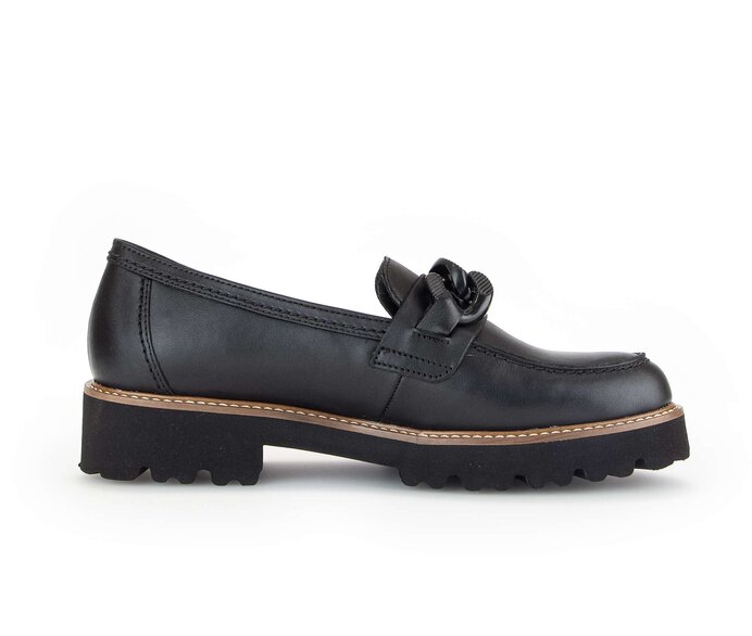 Gabor Loafer Schwarz - Glattleder