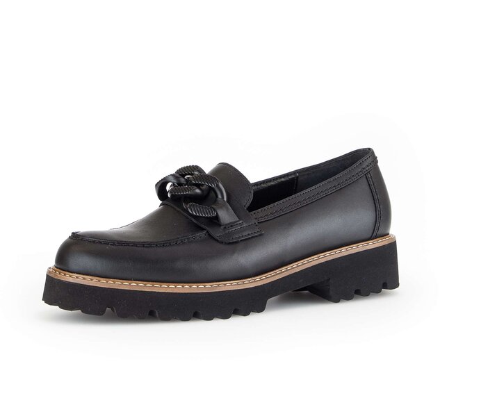 Gabor Loafer Schwarz - Glattleder