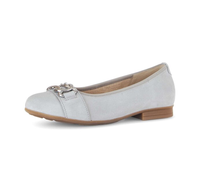 Gabor Eleganter Ballerina Grau - Rauleder