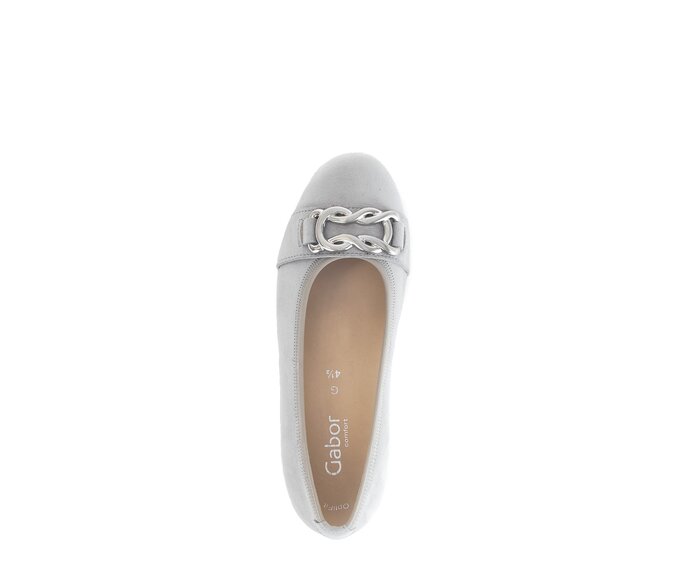Gabor Eleganter Ballerina Grau - Rauleder