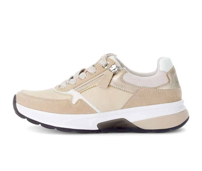 Gabor Sneaker Low Beige - Materialmix Leder/Lederimitat