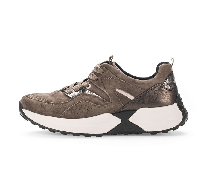 Gabor Sneaker Low Braun - Materialmix Leder