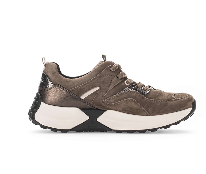 Gabor Sneaker Low Braun - Materialmix Leder