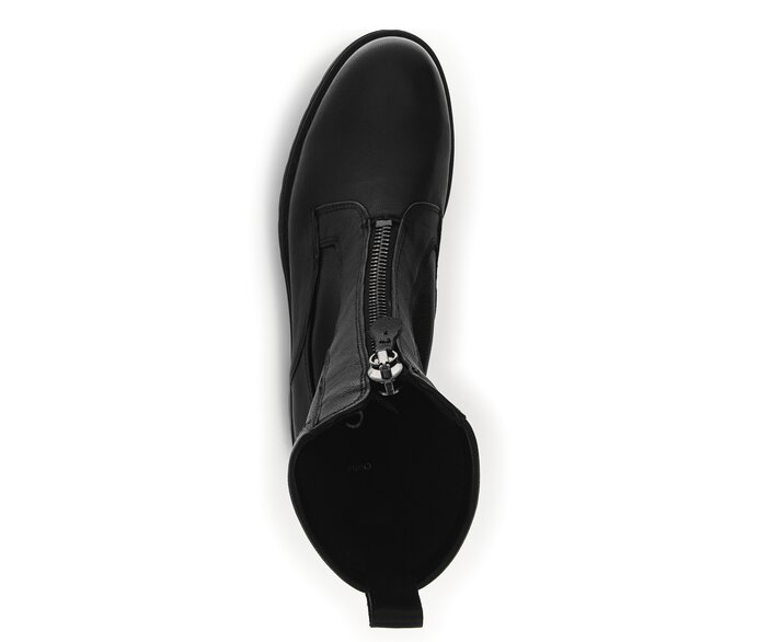 Gabor Sportliche Stiefelette Schwarz - Materialmix Leder/Lederimitat