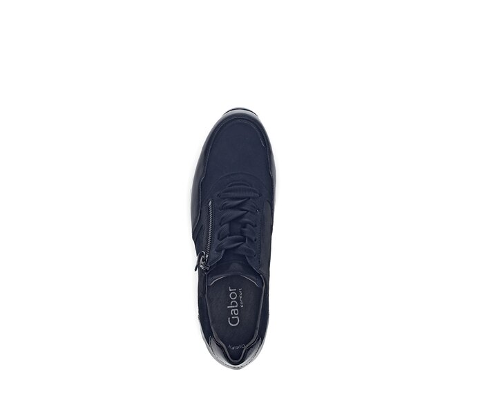 Gabor Sneaker Low Blau - Materialmix Leder