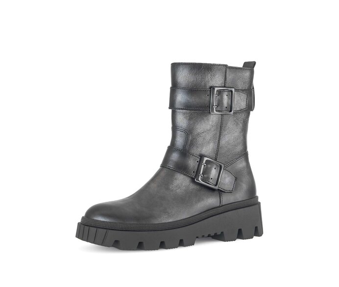 Gabor Biker Boots Grau - Effektleder
