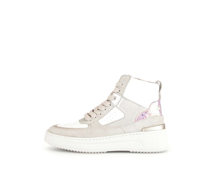 Gabor Sneaker High Beige - Materialmix Leder/Lederimitat