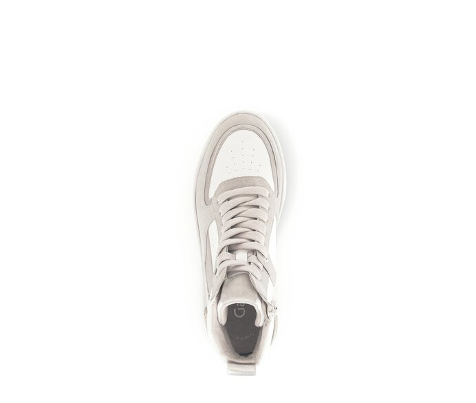 Gabor Sneaker High Beige - Materialmix Leder/Lederimitat