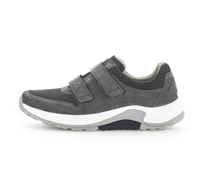 Gabor Rollingsoft Sneaker Low Grau - Materialmix Leder/Textil