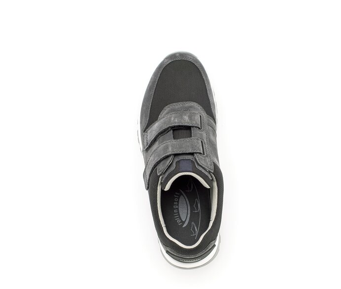 Gabor Rollingsoft Sneaker Low Grau - Materialmix Leder/Textil