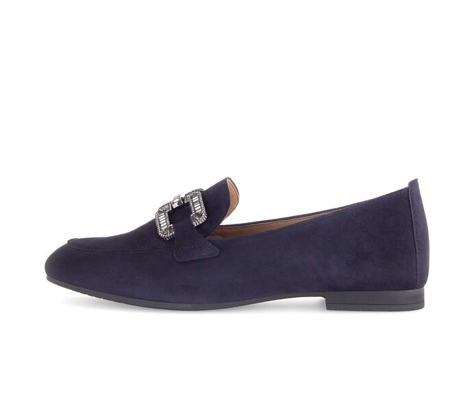 Gabor Slipper Blau - Rauleder