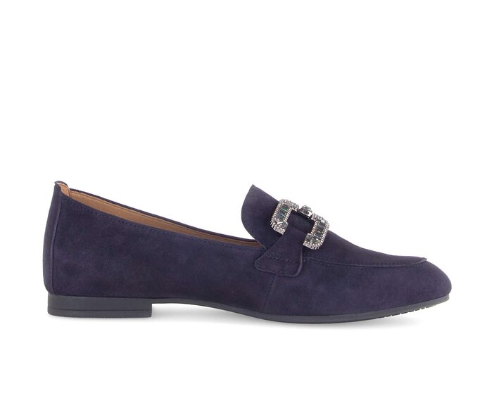 Gabor Slipper Blau - Rauleder