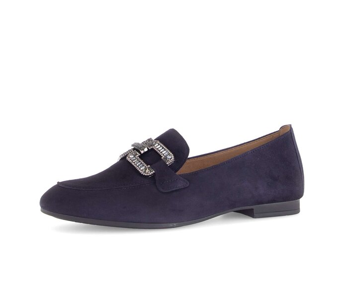 Gabor Slipper Blau - Rauleder