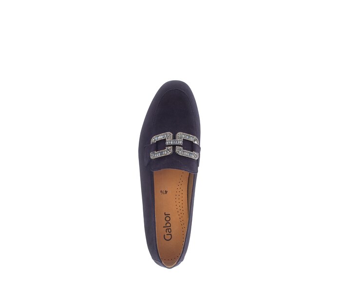 Gabor Slipper Blau - Rauleder