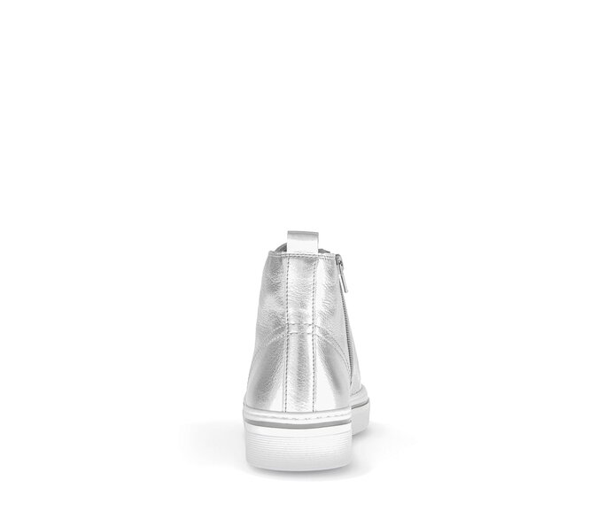 Gabor Sneaker High Silber - Glattleder