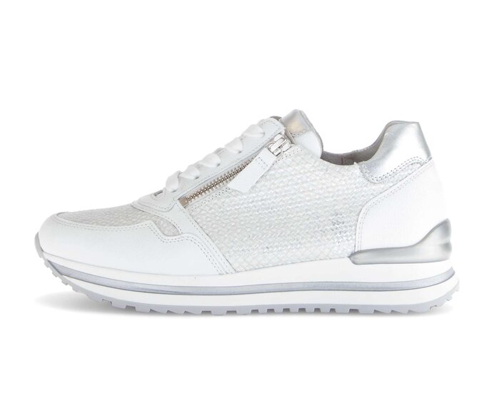 Gabor Sneaker Low Weiß - Materialmix Leder