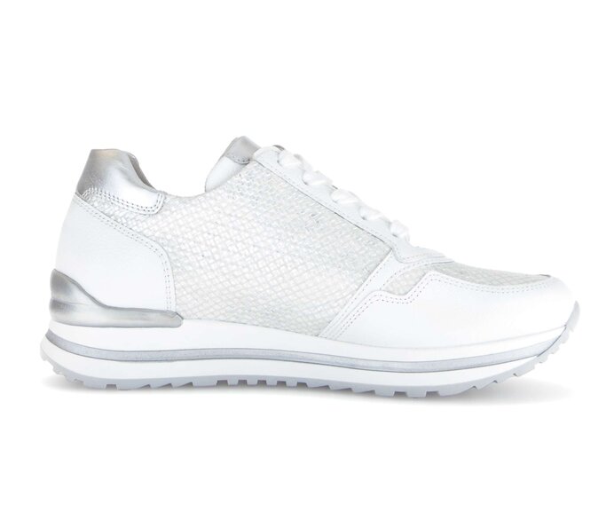 Gabor Sneaker Low Weiß - Materialmix Leder
