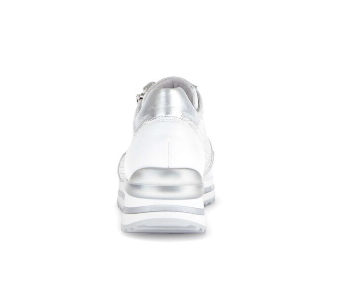 Gabor Sneaker Low Weiß - Materialmix Leder