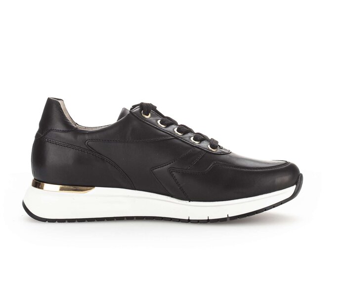Gabor Sneaker Low Schwarz - Glattleder