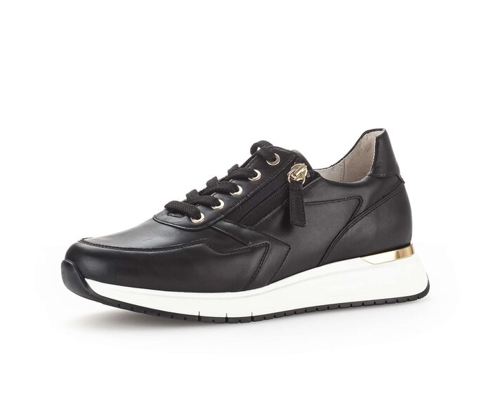 Gabor Sneaker Low Schwarz - Glattleder