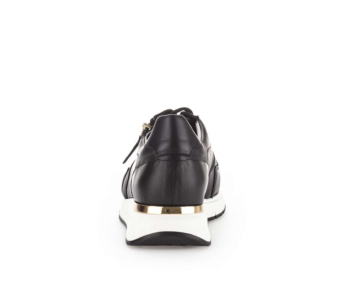Gabor Sneaker Low Schwarz - Glattleder