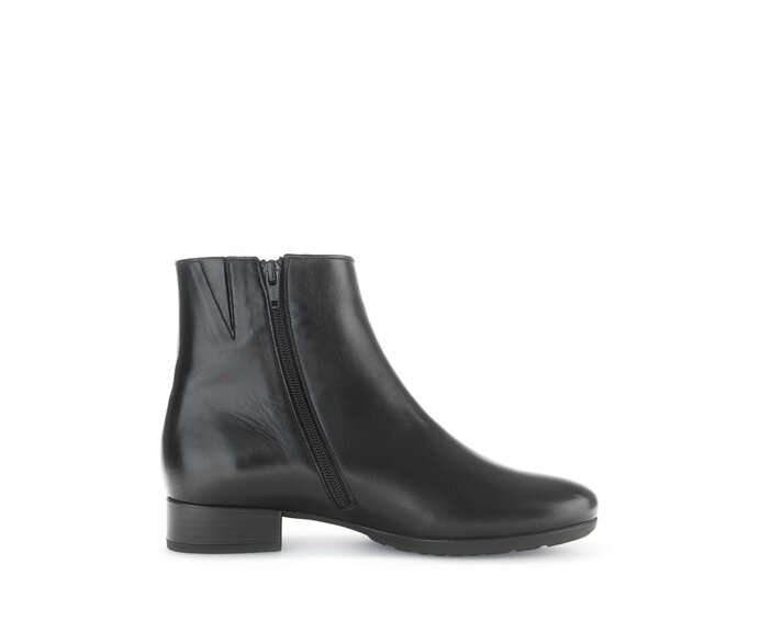 Gabor Elegante Stiefelette Schwarz - Glattleder