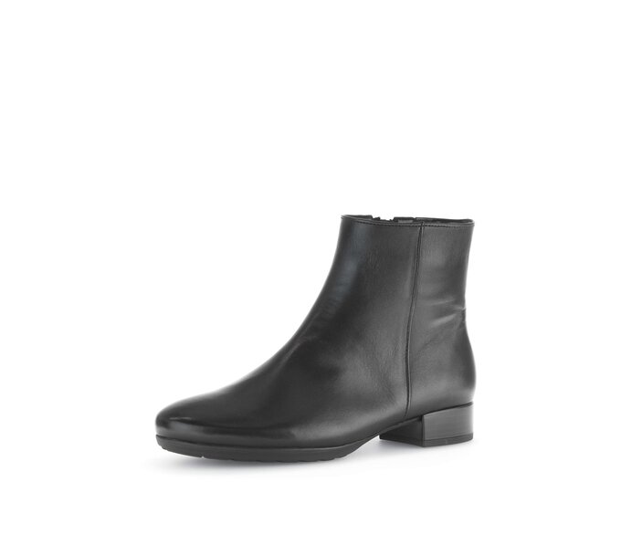 Gabor Elegante Stiefelette Schwarz - Glattleder