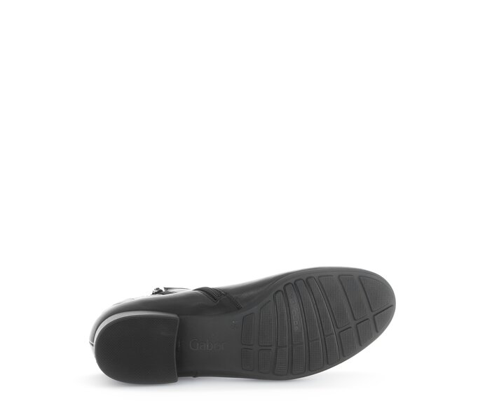 Gabor Elegante Stiefelette Schwarz - Glattleder
