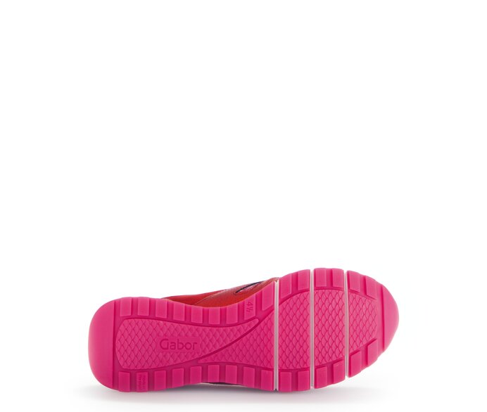 Gabor Sneaker Low Rot - Materialmix Leder/Lederimitat