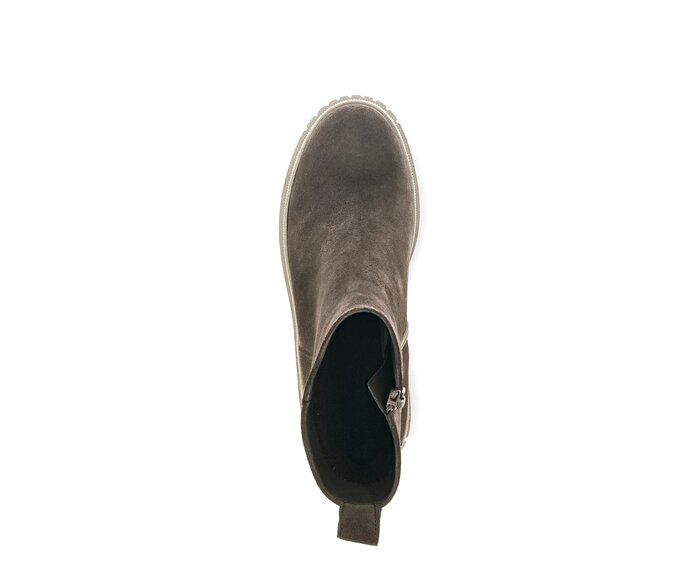 Gabor Plateau Stiefelette Grau - Rauleder