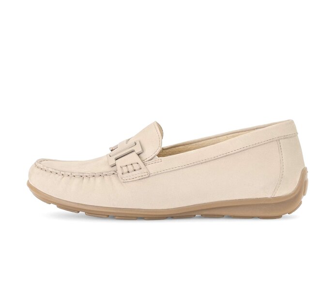 Gabor Mokassin Beige - Rauleder