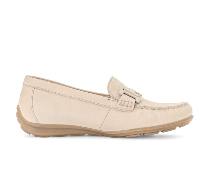 Gabor Mokassin Beige - Rauleder
