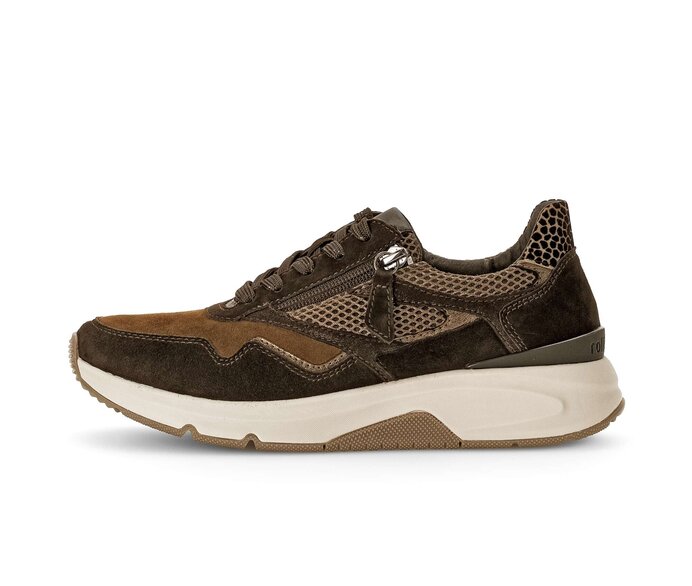 Gabor Sneaker Low Braun - Materialmix Leder/Lederimitat