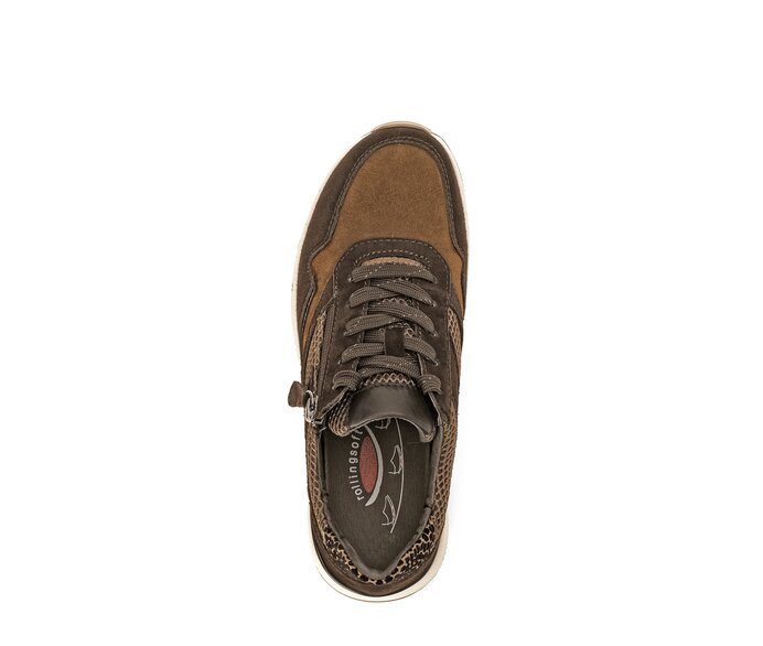 Gabor Sneaker Low Braun - Materialmix Leder/Lederimitat