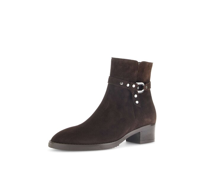 Gabor Elegante Stiefelette Braun - Rauleder
