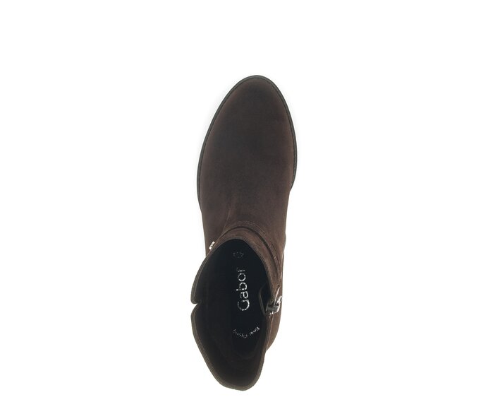 Gabor Elegante Stiefelette Braun - Rauleder