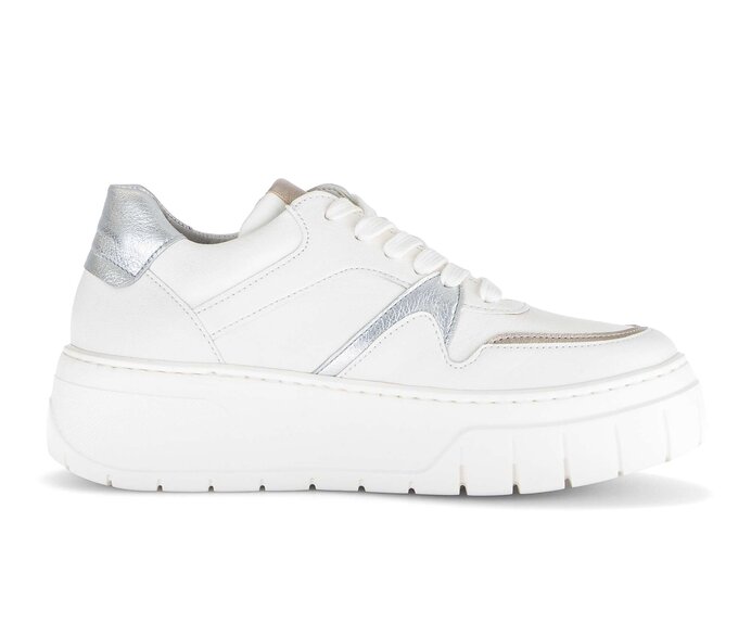 Gabor Sneaker Low Creme - Materialmix Leder